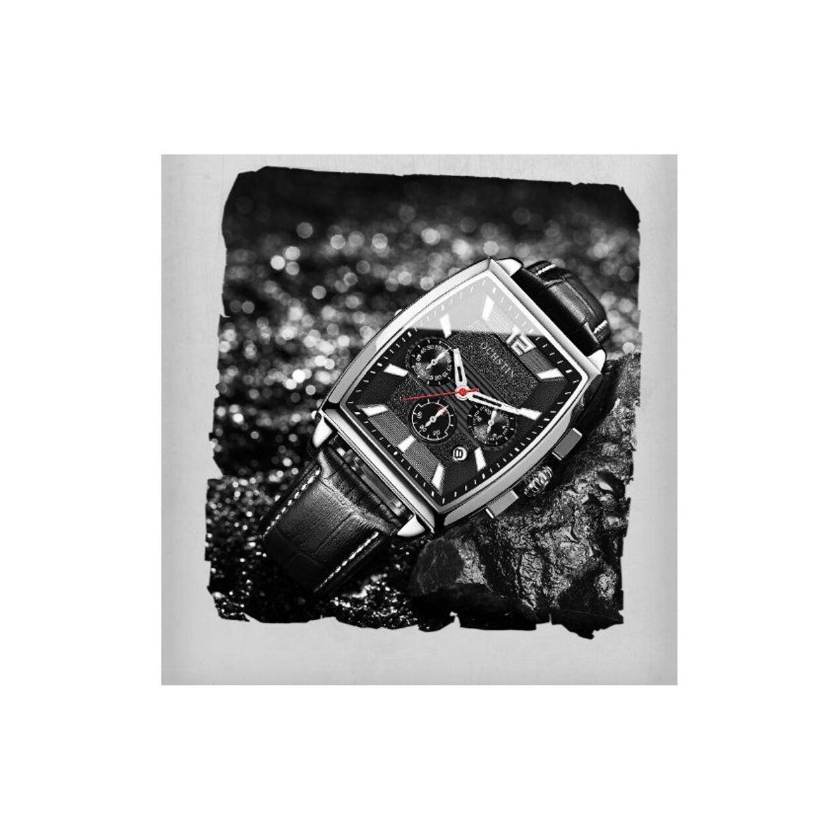 OCHSTIN - Reloj ochstin correa cuero genuino multifunción hombres a la moda