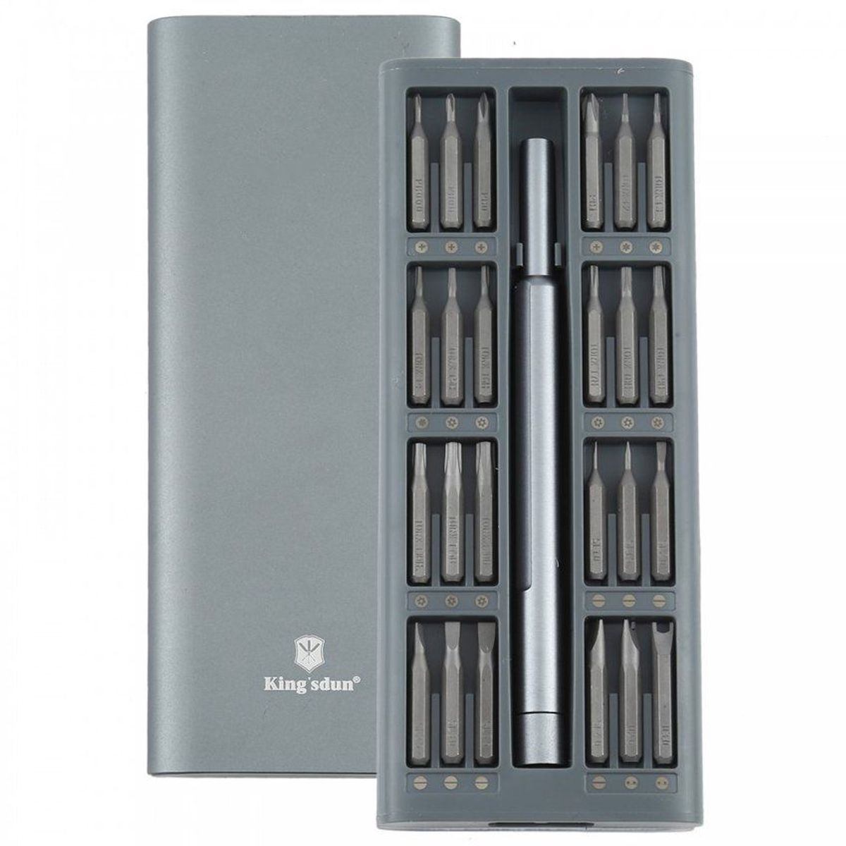 KINGSDUN - Destornillador Manual Acero Inox. Magnetico Kingsdun 48 puntas en 1