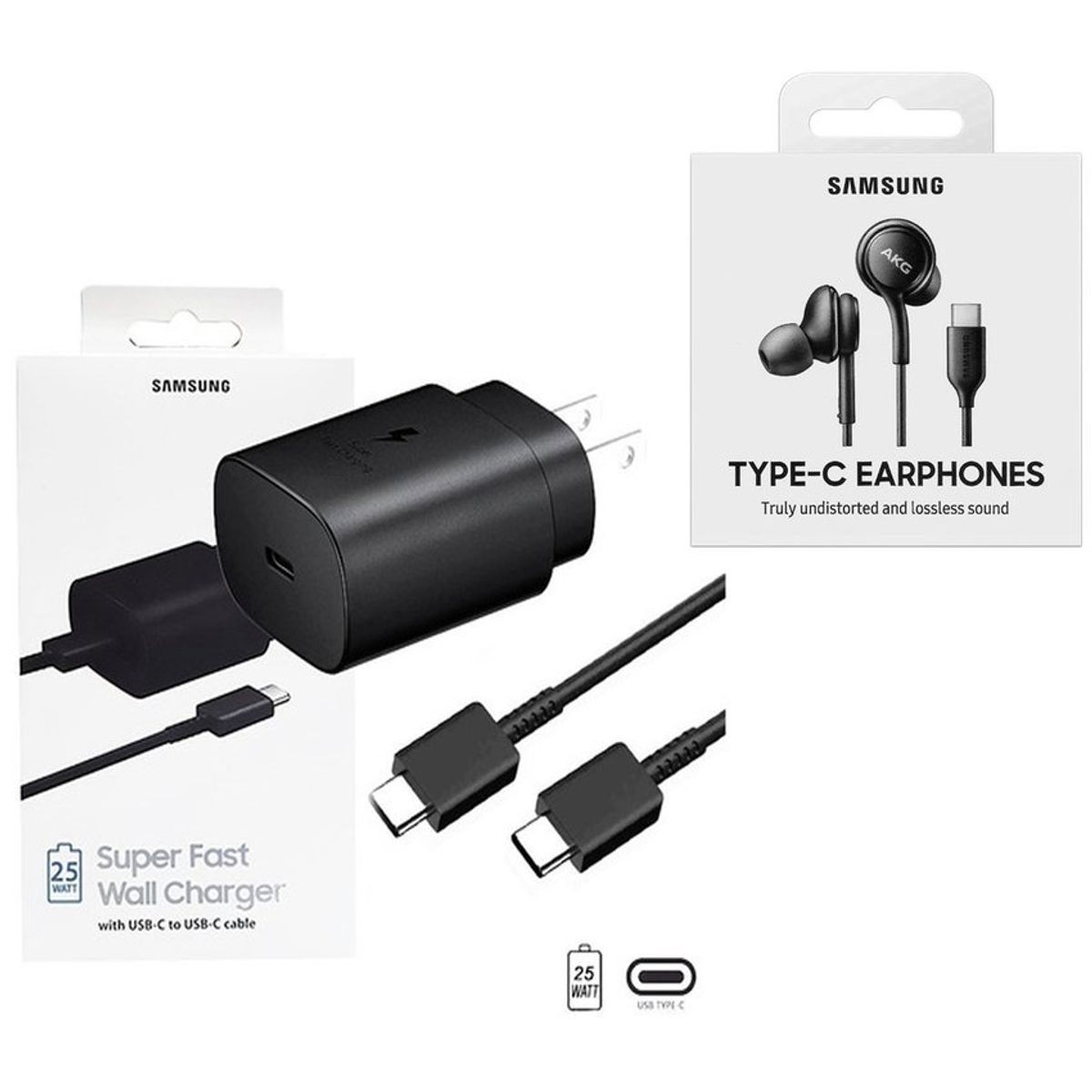 SAMSUNG - Audífono Akg Tipo-C + Cargador 25W Carga Rápida