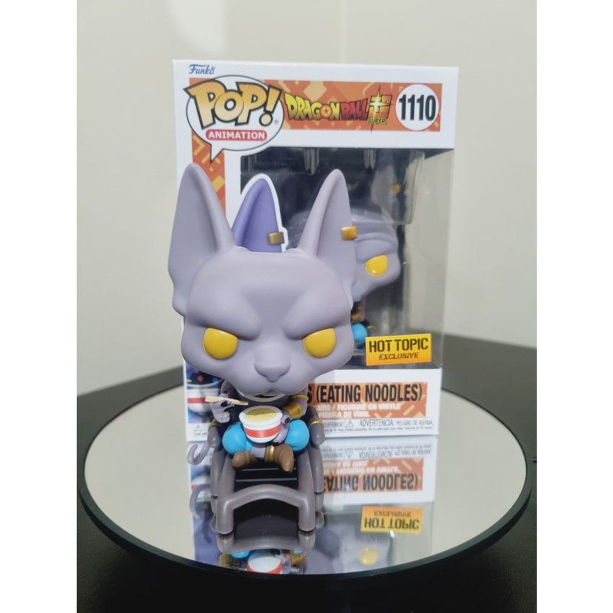 FUNKO - Funko Pop Beerus Eating Noodles - Dragon Ball Super HotTopic
