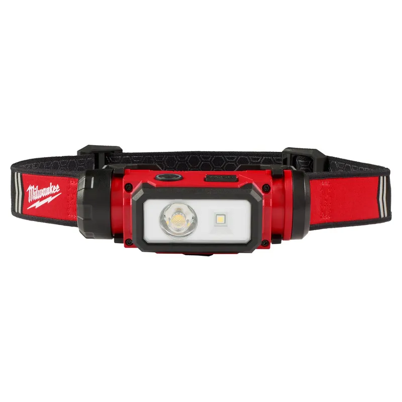 MILWAUKEE - Linterna para casco recargable por USB 600 lúmenes, 2163-21
