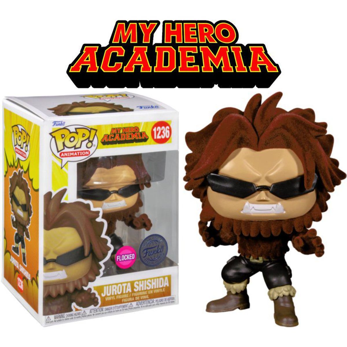 FUNKO - Funko Pop Jurota Shishida Flocked -My Hero Academia HotTopic