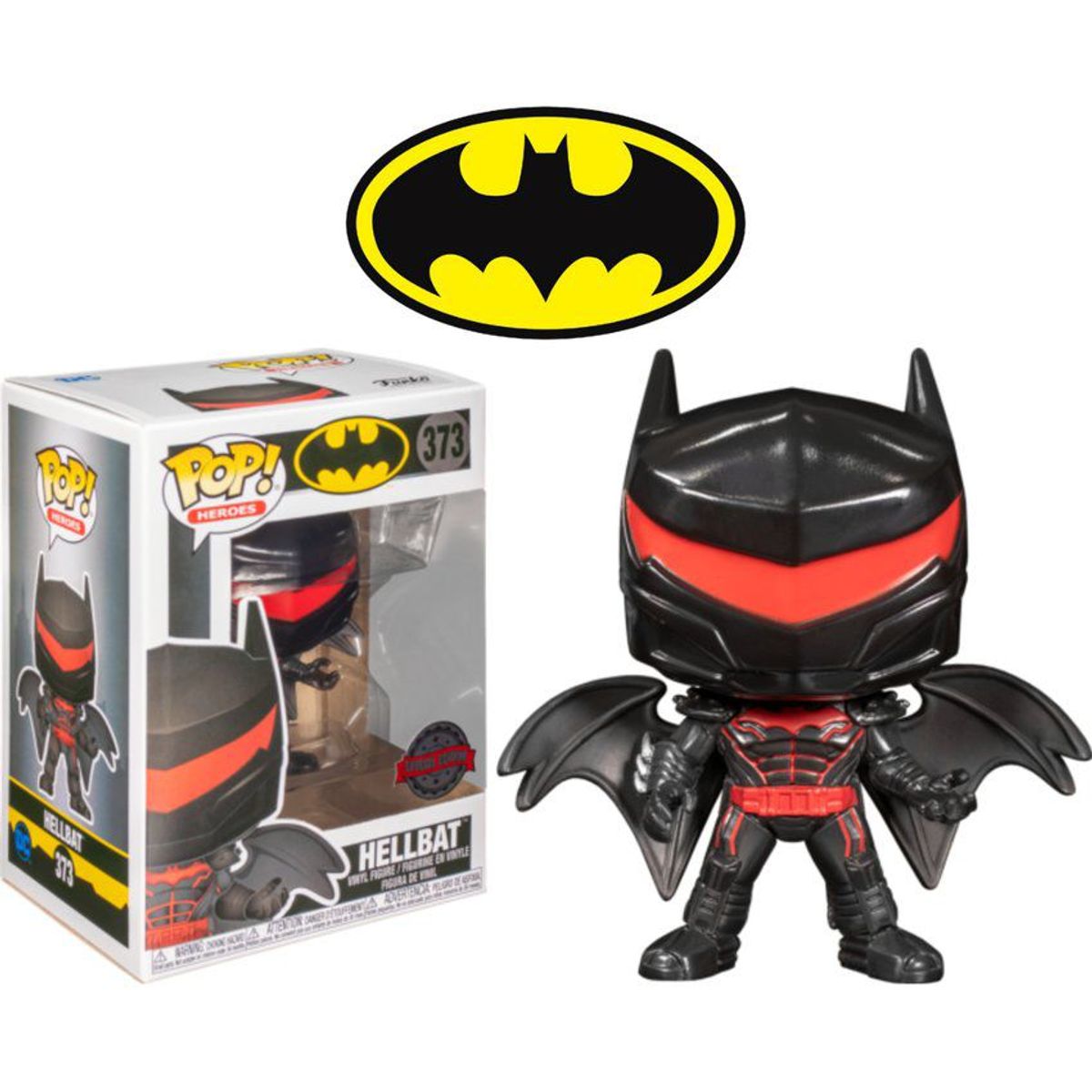 FUNKO - Funko Pop Hellbat - Dc Comics Heroes Batman 373 exclusivo SE