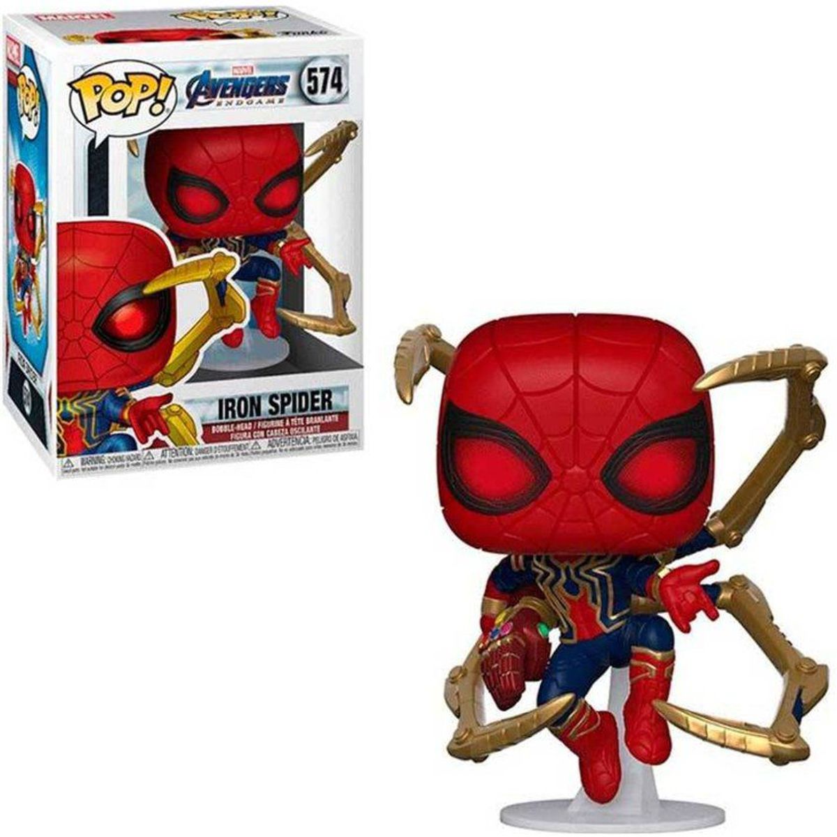 FUNKO - Funko Pop Iron Spider Nano Gauntlet Endgame CAJA DAÑADA