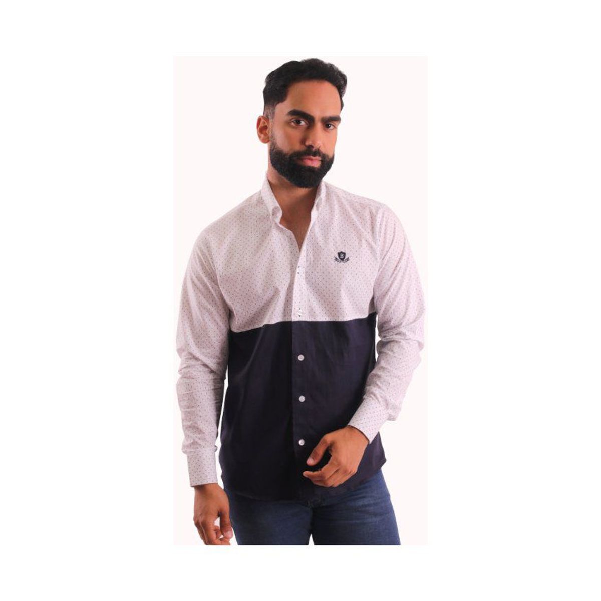 GENERICO - Camisa Manga Larga Hombre Algodón Pima Piero Biani - Multicolor