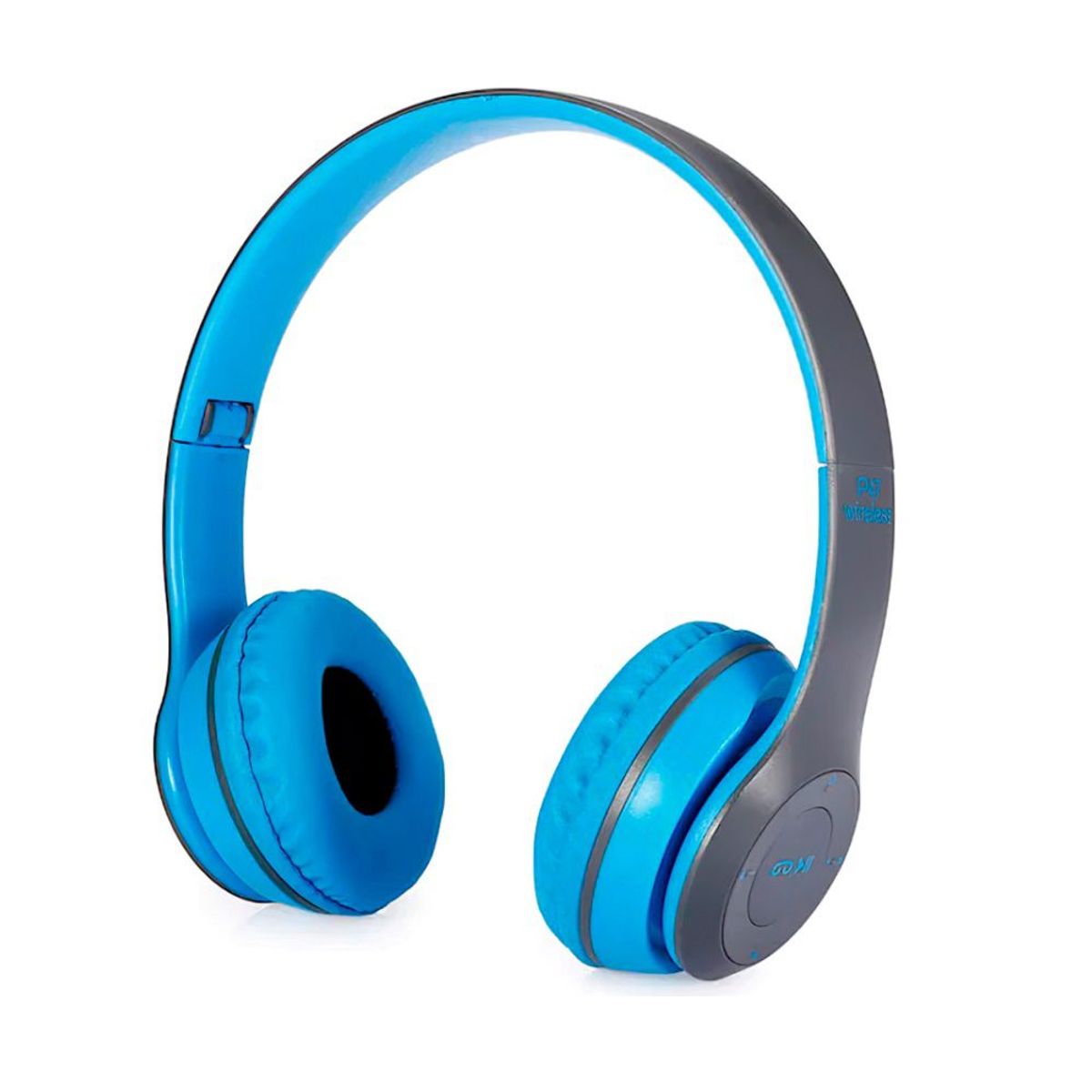 GENERICO - Audifonos p47 bluetooth 4.1 deportivos lee micro sd - celeste