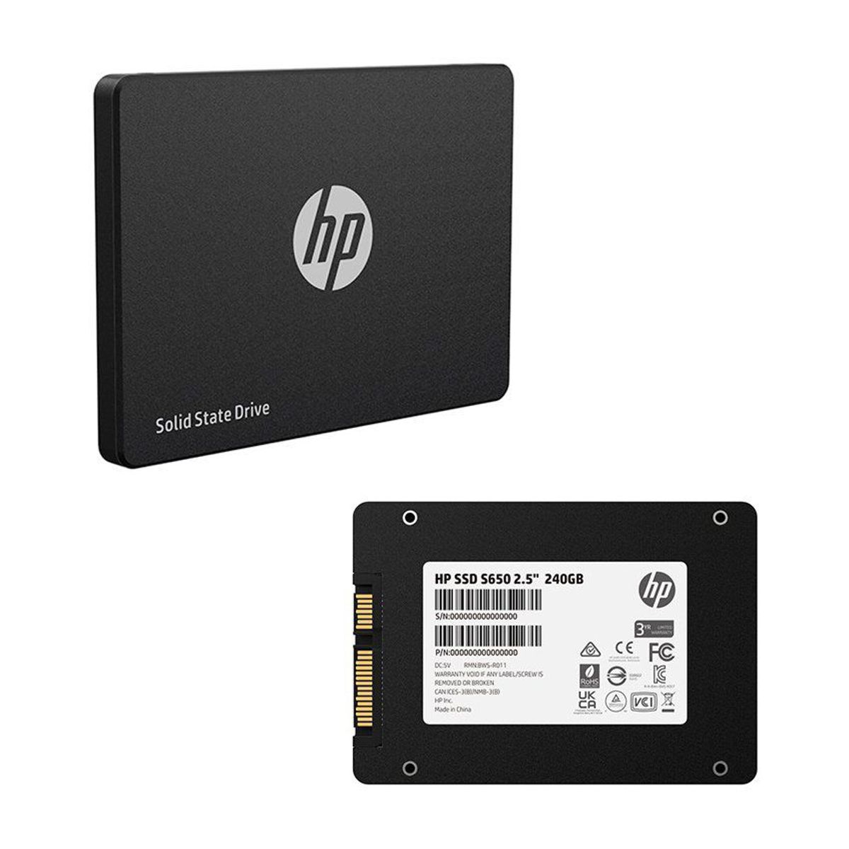 HP - Disco SSD HP s650 240gb 2.5 sata iii 6gbs