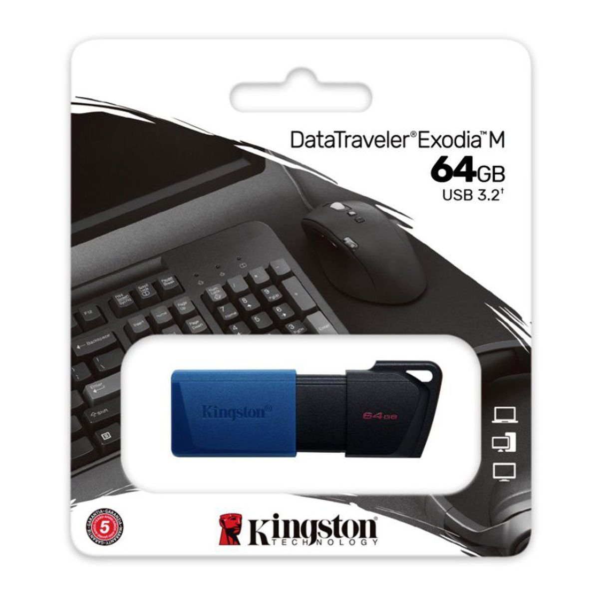 KINGSTON - Memoria USB kingston datatraveler EXODIA M 64GB usb 3.2 gen 1