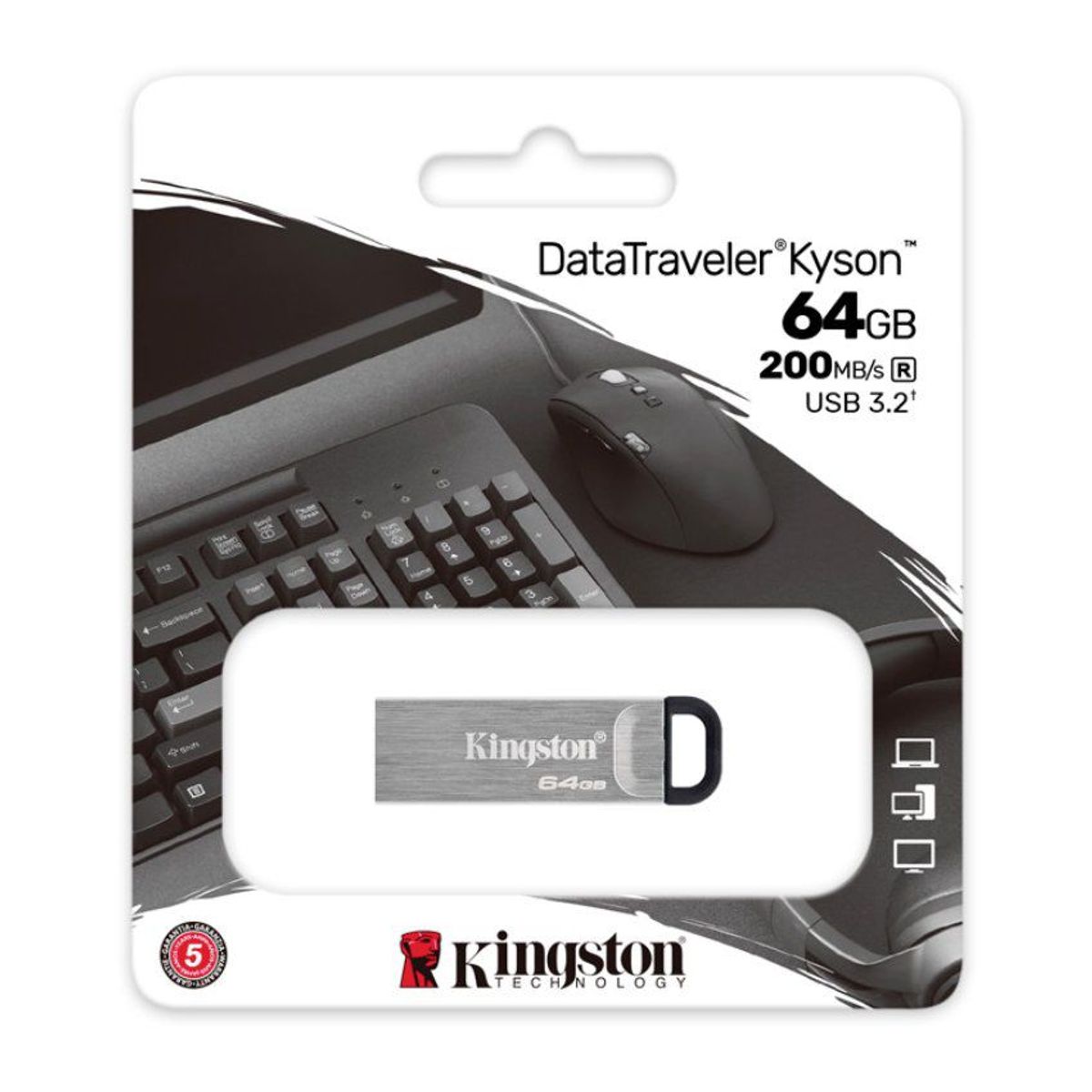 KINGSTON - Memoria USB kingston datatraveler KYSON 64GB usb 3.2 gen 1