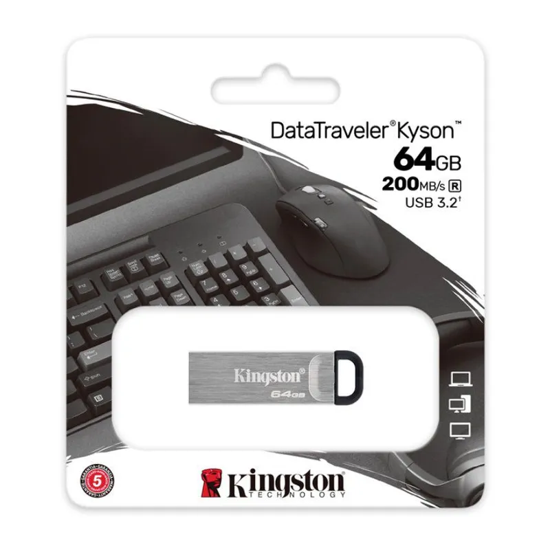 KINGSTON - Memoria USB kingston datatraveler KYSON 64GB usb 3.2 gen 1