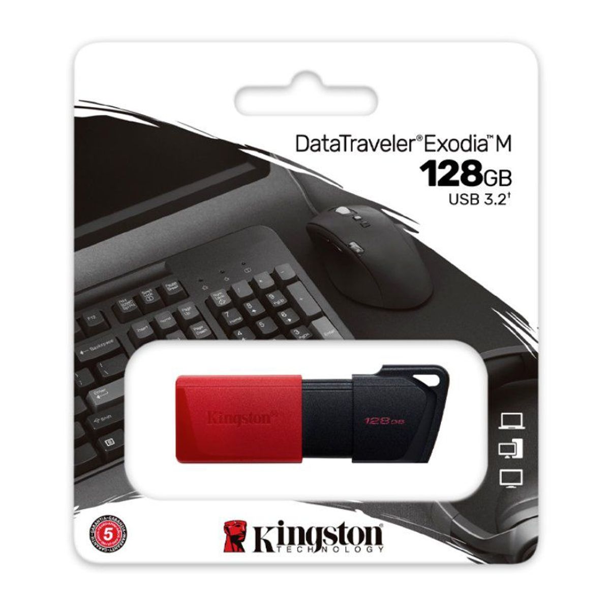 KINGSTON - Memoria USB kingston datatraveler EXODIA M 128GB usb 3.2 gen 1