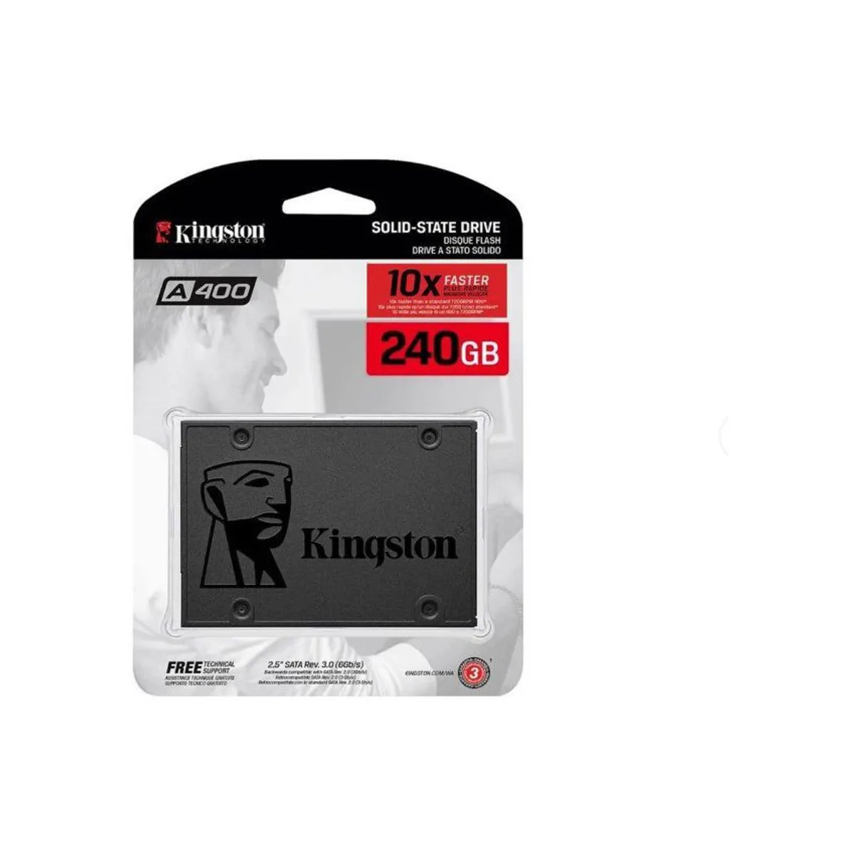 KINGSTON - Disco SSD Kingston a400 240gb sata 6gbs 2.5 Pulgadas