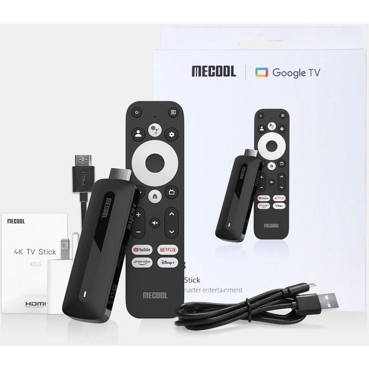 MECOOL - Mecool Kd3 4k TV Stick  - con Google TV - HDMI Wifi Bluetooth