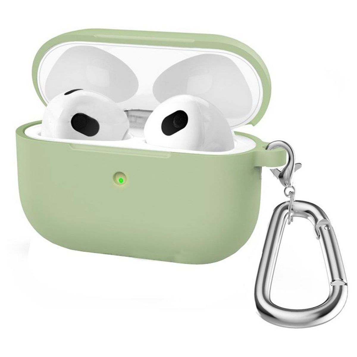 GENERICO - Case Protector de Silicona para Audífonos AirPods 3 de Apple - Verde
