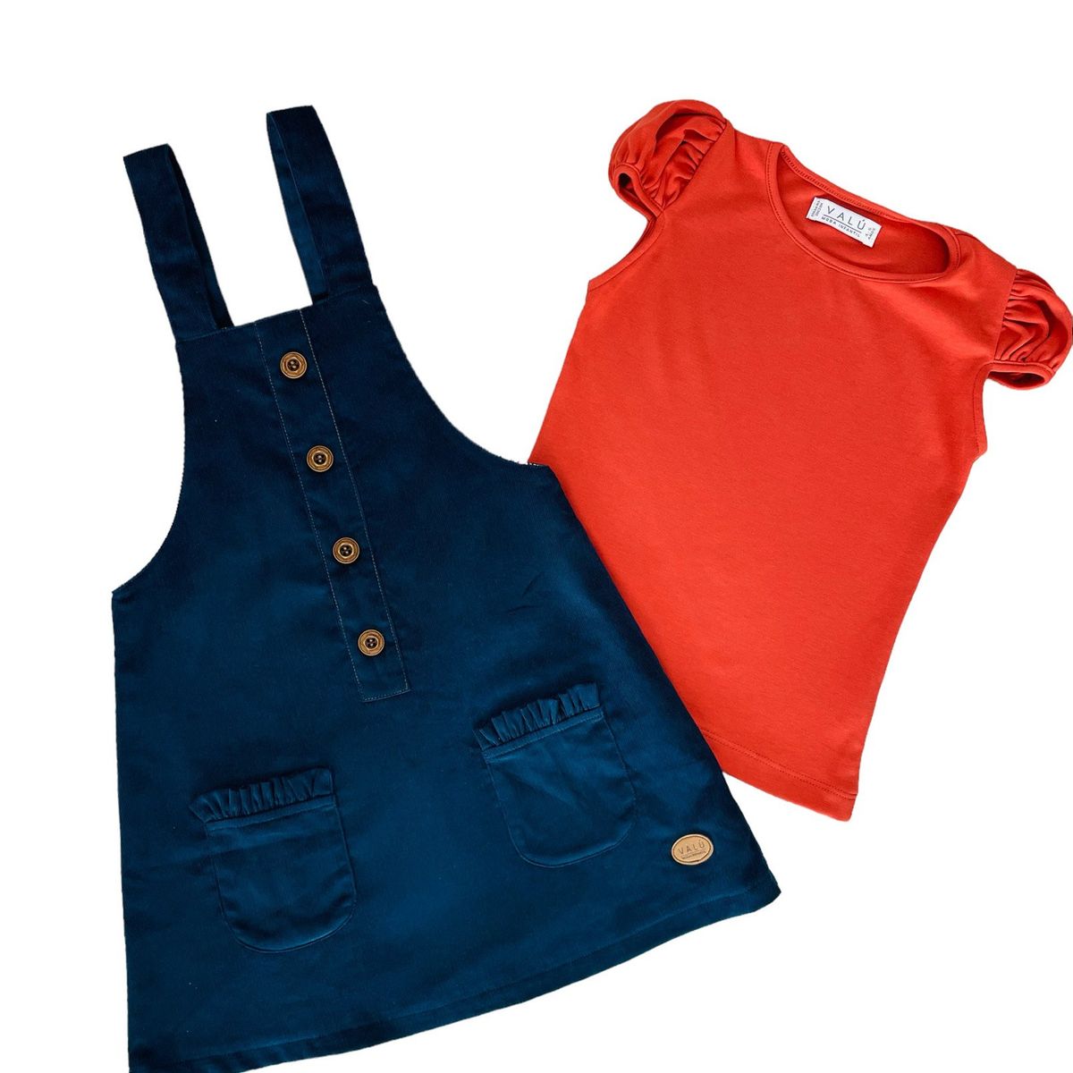 VALU MODA INFANTIL - Jumper y Polo Ocre para niña