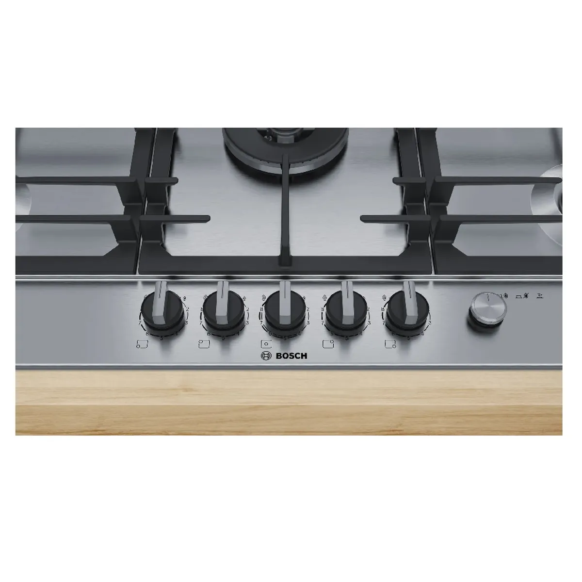 BOSCH - Cocina Bosch PCR9A5M90V Empotrable a Gas 90 cm Acero Inoxidable