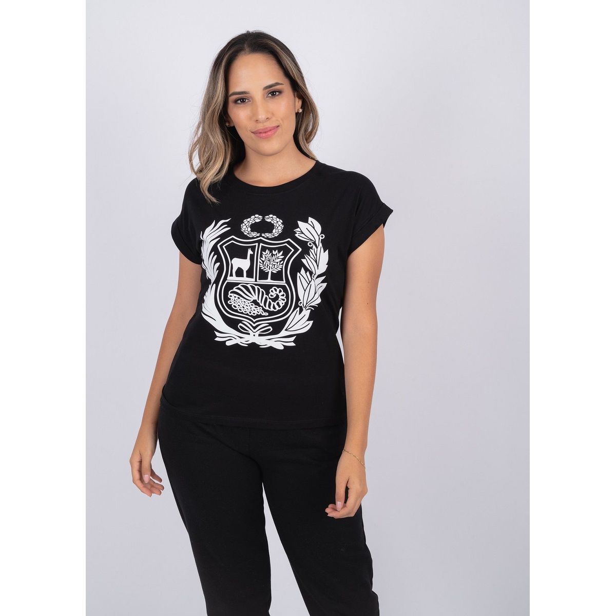 PYT - Polo Algodón Escudo Nacional Perú Mujer
