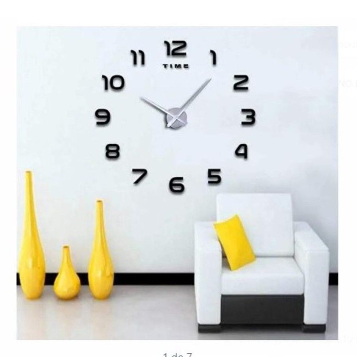 GENERICO - Reloj de pared 3d decorativo modelo europeo Grande