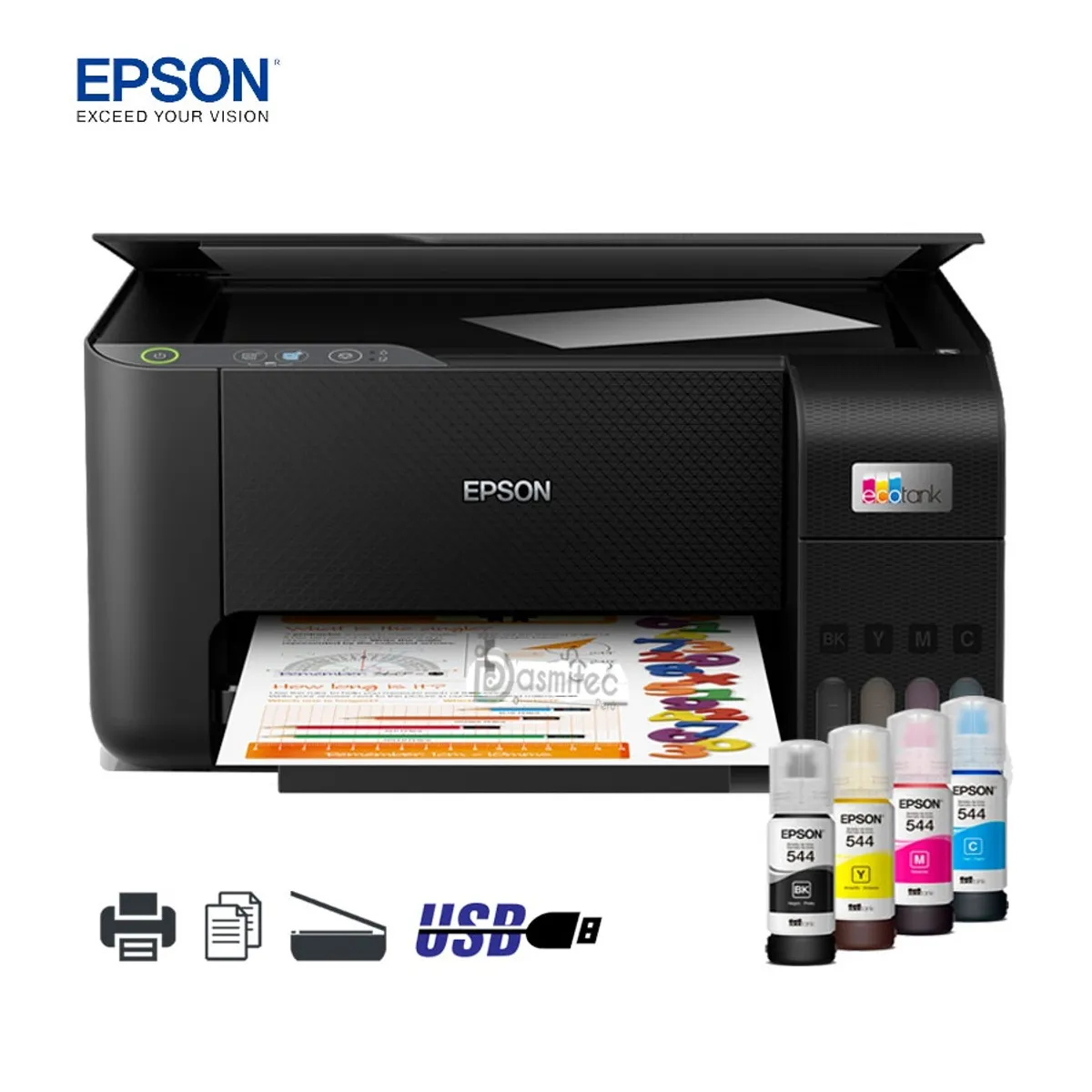 EPSON - Impresora Epson L3210 Multifuncional EcoTank USB