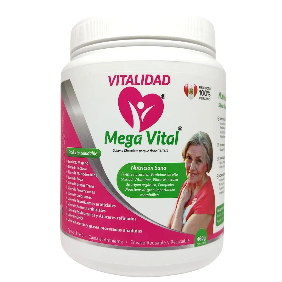 MEGA VITAL - Mega Vital MUJER Madura - 460gr - Sabor a Chocolate