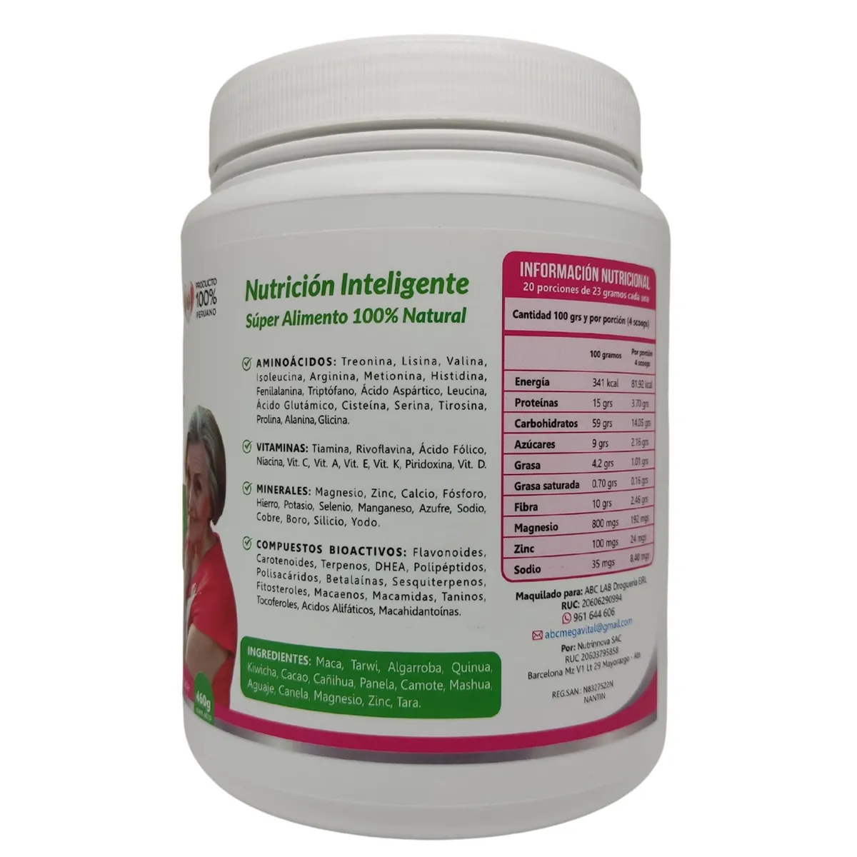 MEGA VITAL - Mega Vital MUJER Madura - 460gr - Sabor a Chocolate