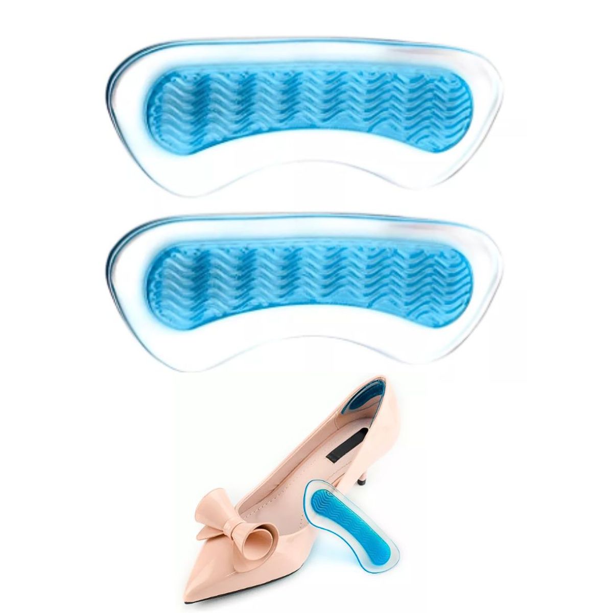 GENERICO - Almohadillas de gel para talón talonera curitas plantillas para zapato