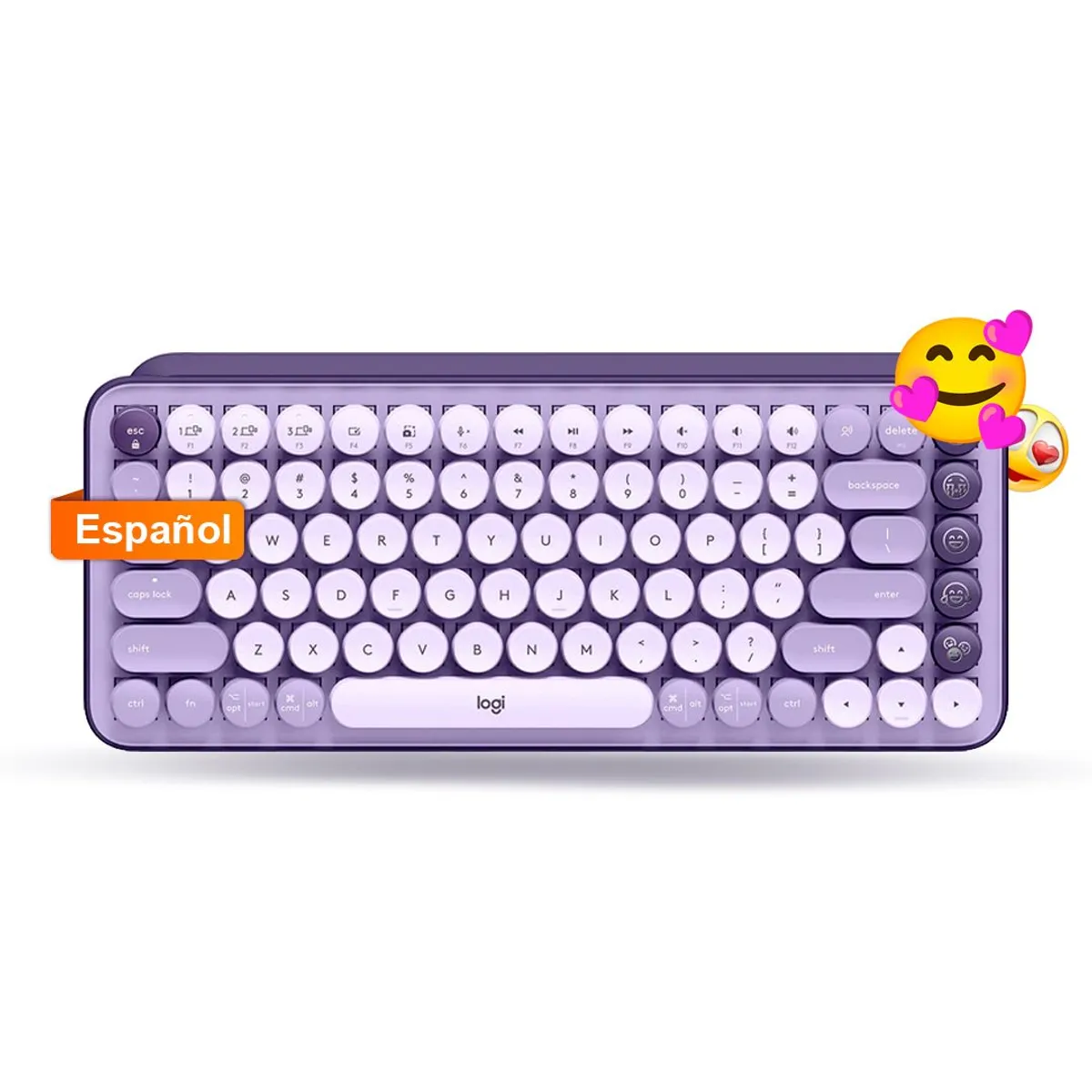 LOGITECH - teclado Logitech pop Keys Mecanico Bluetooth - Lila