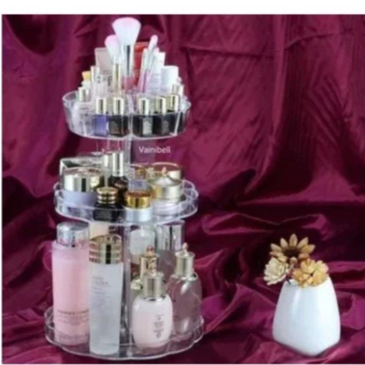 GENERICO - Organizador Acrilico Maquillaje cosmeticos giratorio 360_.