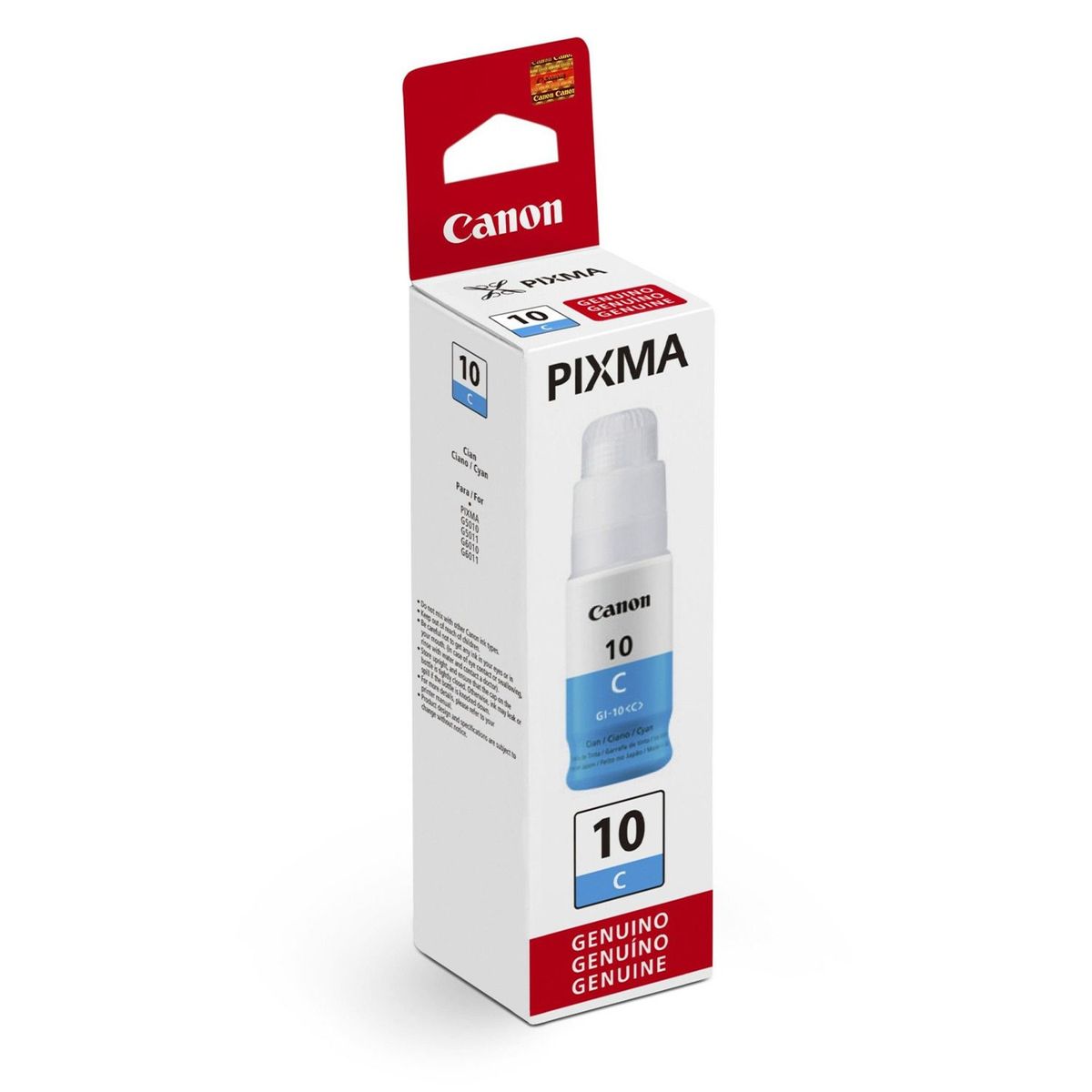 CANON - CARTUCHO DE TINTA CANON GI-10 C CIAN 70ML ORIGINAL