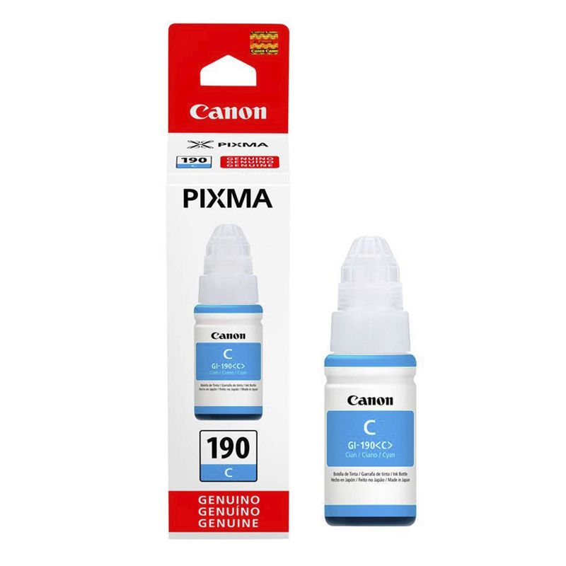 CANON - CARTUCHO DE TINTA CANON GI-190 C CIAN 70ML ORIGINAL