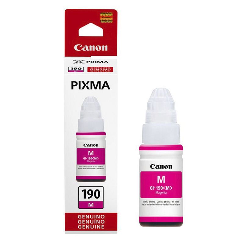CANON - CARTUCHO DE TINTA CANON GI-190 M MAGENTA 70ML ORIGINAL