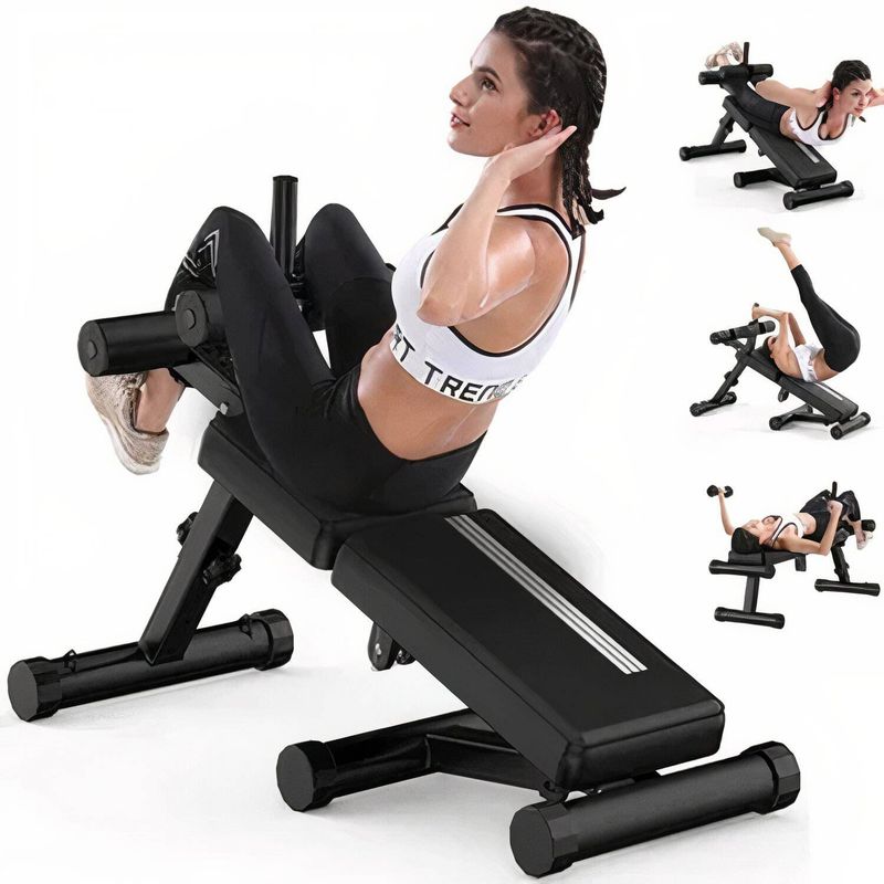 BLACKFIT - Banca para Abdominales y Pesas  Plegable ps01