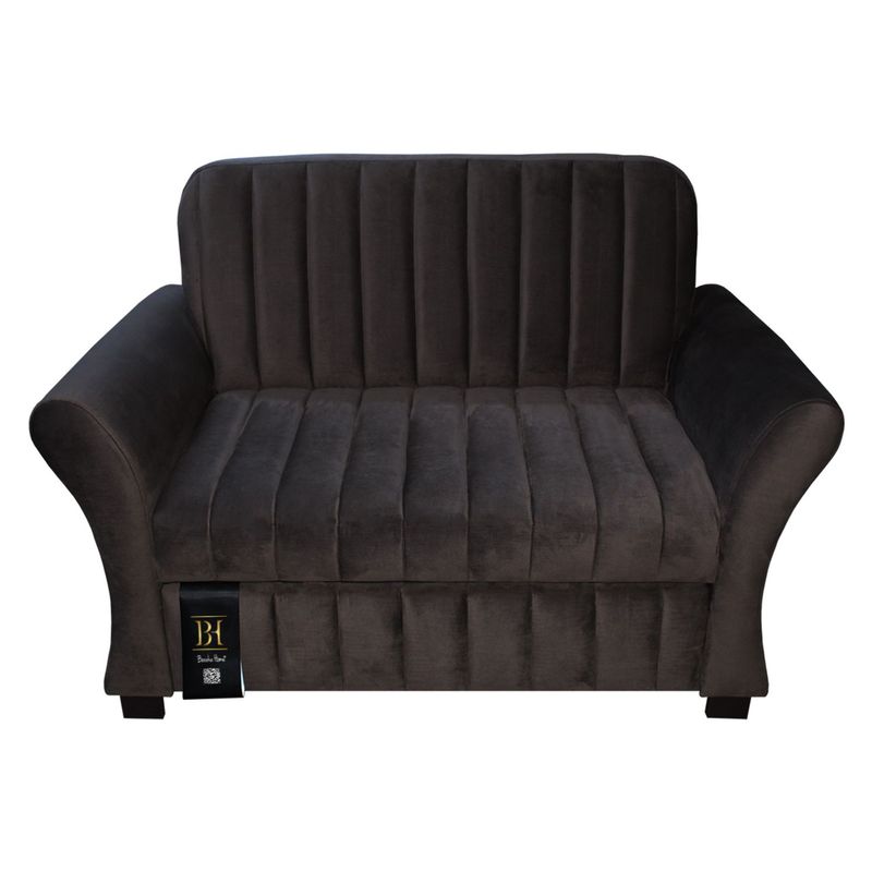 BARAKA HOME - Sofá Cama Vancouver 1.5 Plz - Chocolate