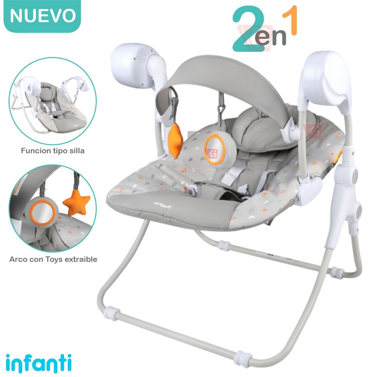 INFANTI - SILLA NIDO 2 EN 1 INFANTI SPACE 8173