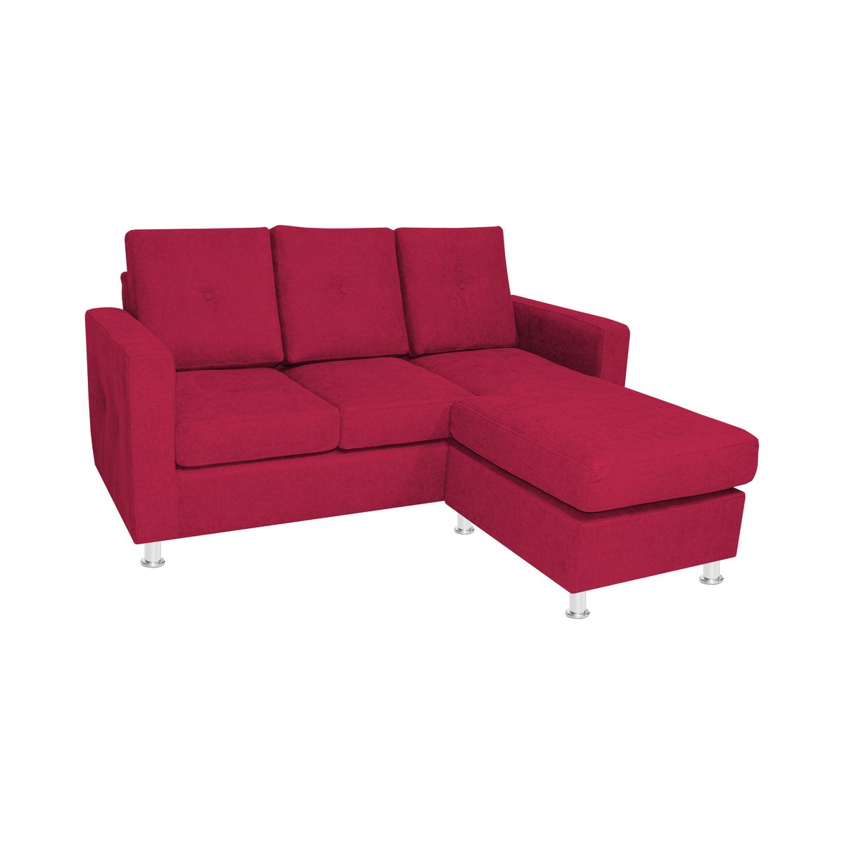 BARAKA HOME - Seccional Intercambiable Lyon 3 Cuerpos - Rojo