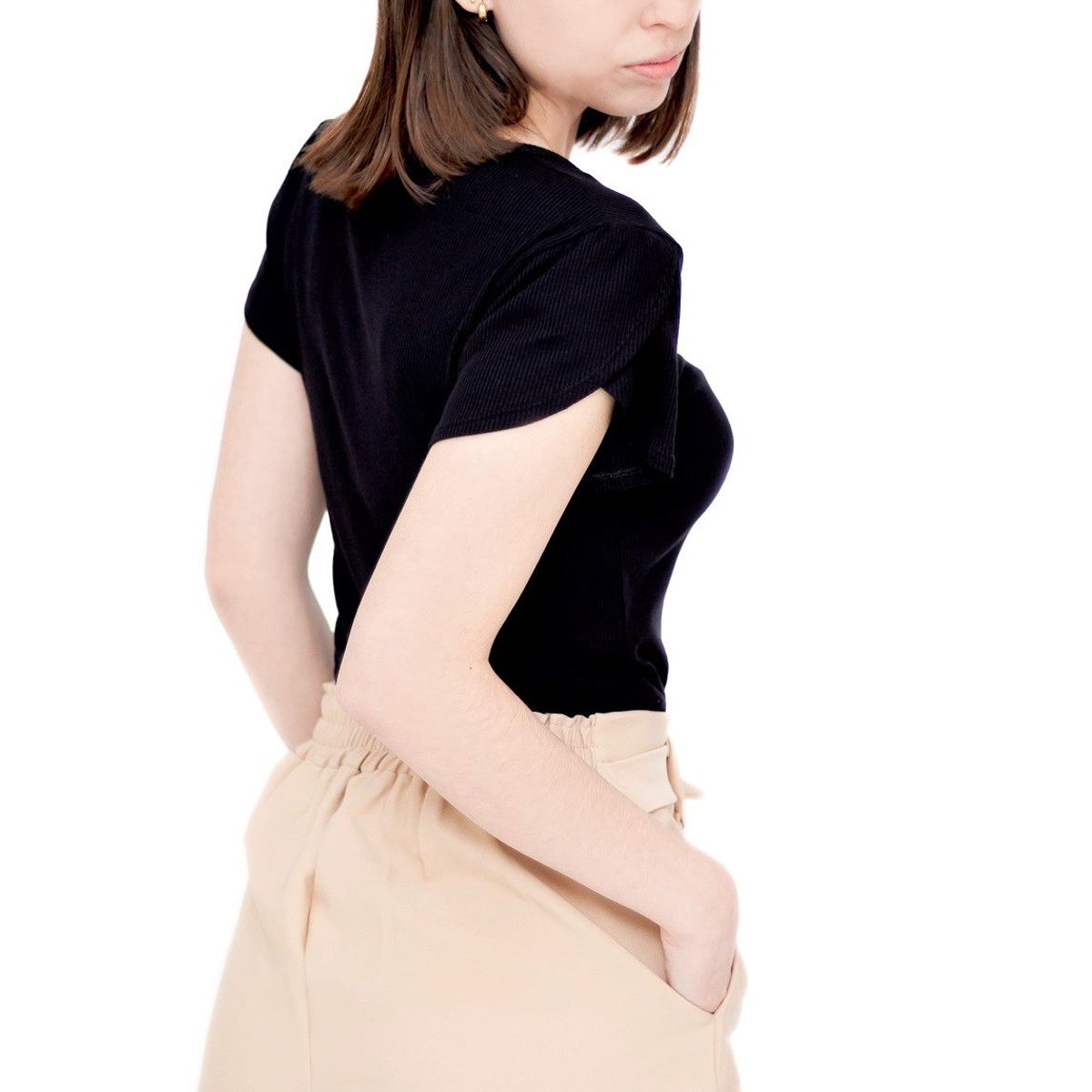 PYT - Polo Algodón Rib Manga Corta Mujer