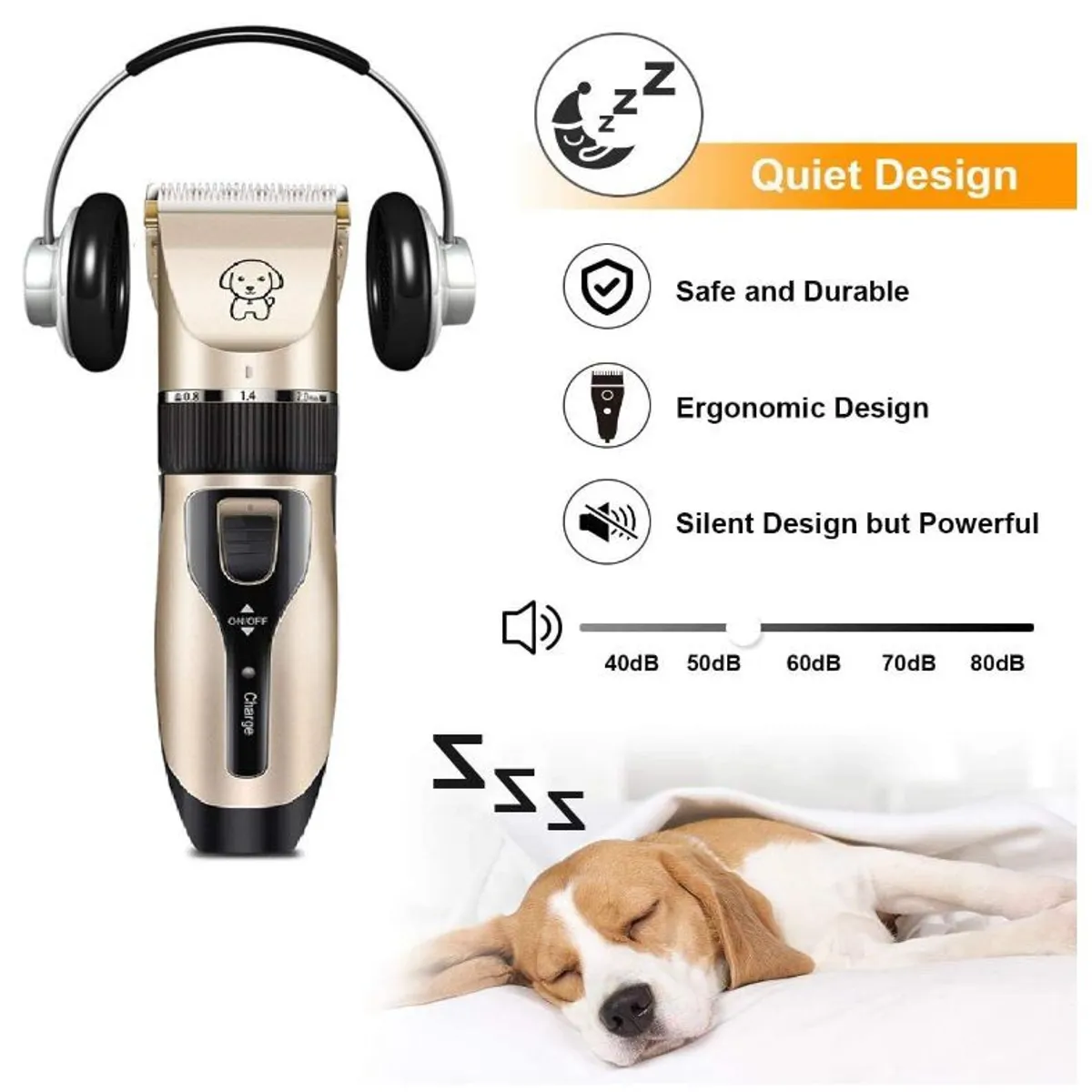 OEM - Maquina corta pelo mascota perro inalámbrica lima y cortaúña