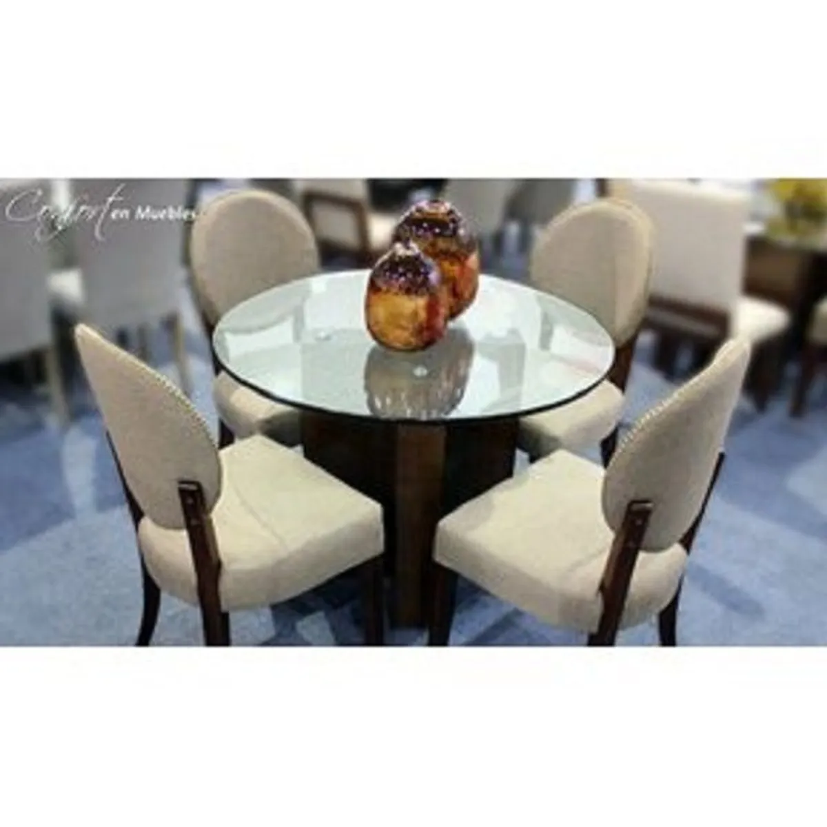 DMUEBLES - Juego De Comedor 4 Sillas Rumania