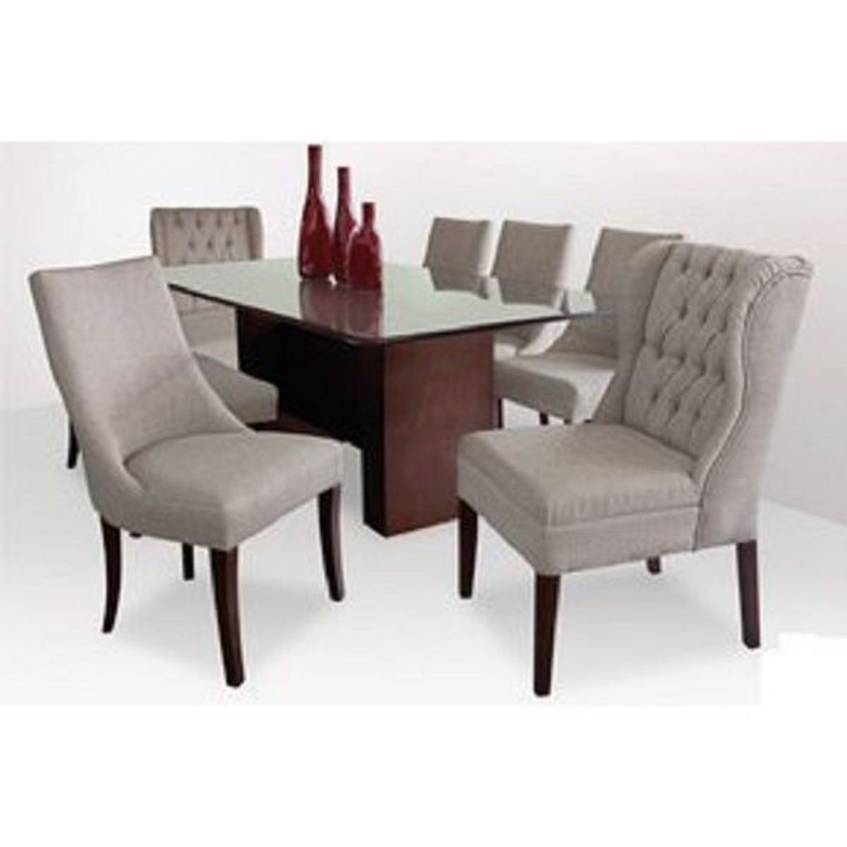 DMUEBLES - Juego De Comedor 6 Sillas + 2 Butacas Genova