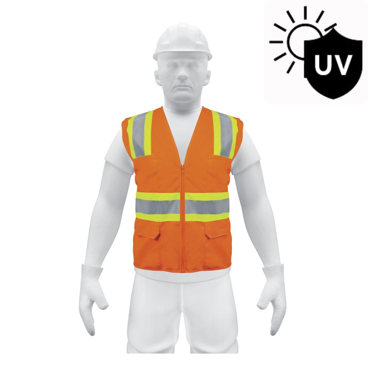 TRUPER - Chaleco de seguridad naranja profesional truper