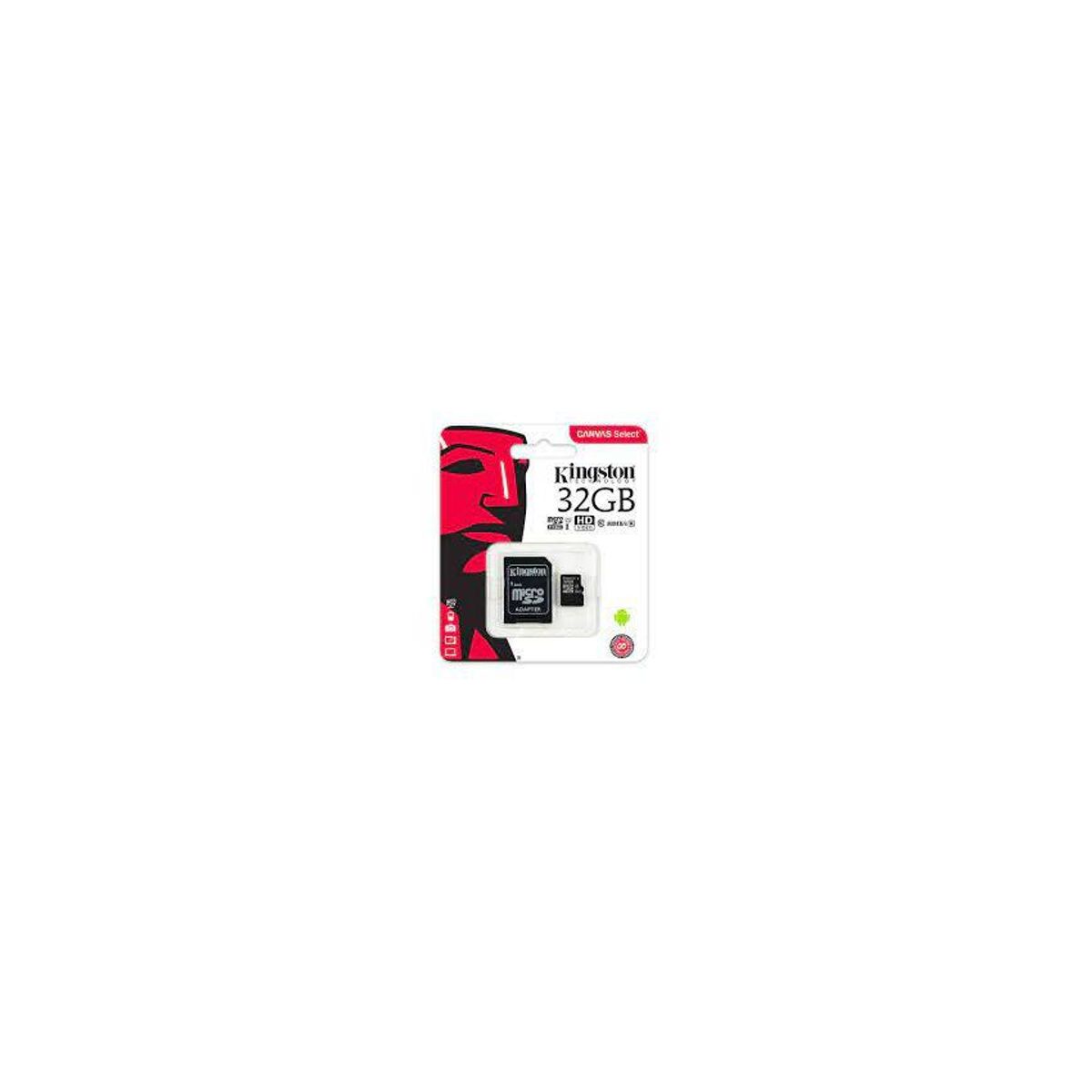 GENERICO - Memoria microsd kingston 32 gb clase 10 con adaptador sd
