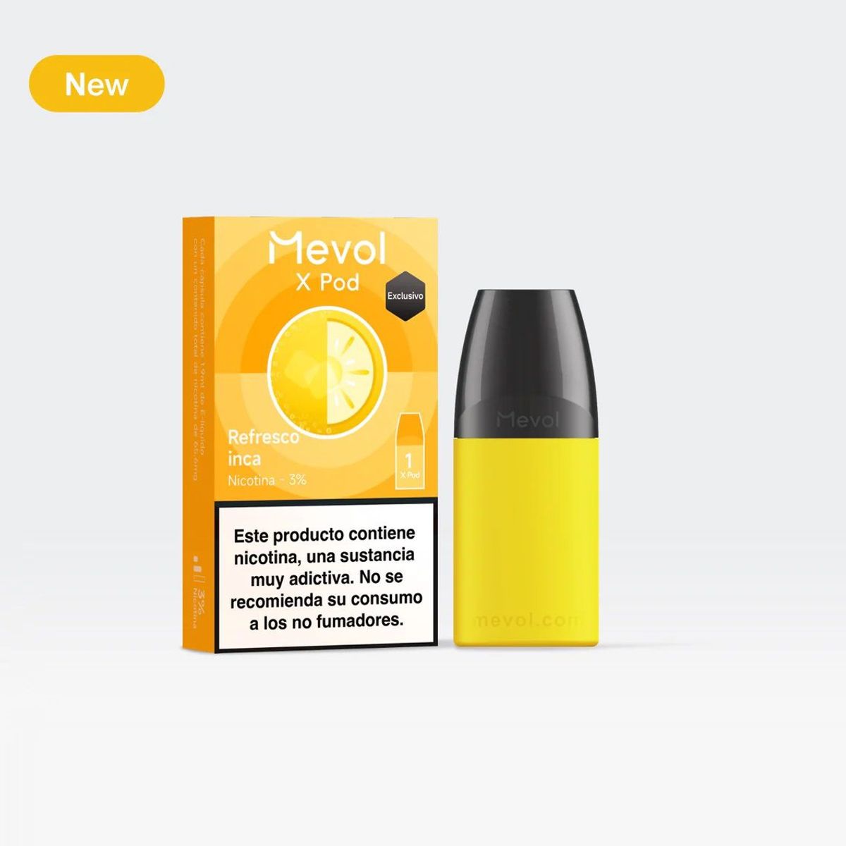 MEVOL - Pod para Mevol X - 1 Pod Refreso Inca 3 por ciento