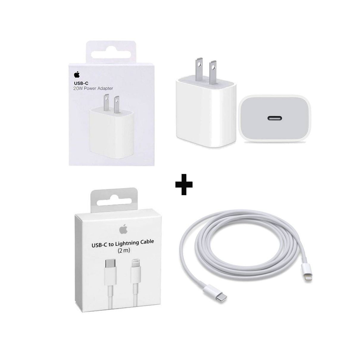 GENERICO - Cable conector usb para iphone 44s - blanco
