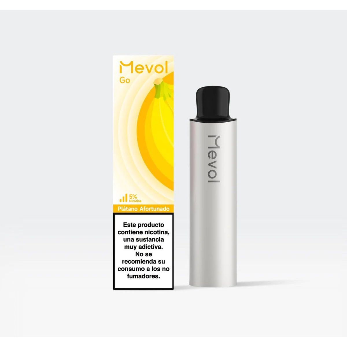 MEVOL - Mevol GO - Vape Descartable 5 porciento - Plátano Afortunado