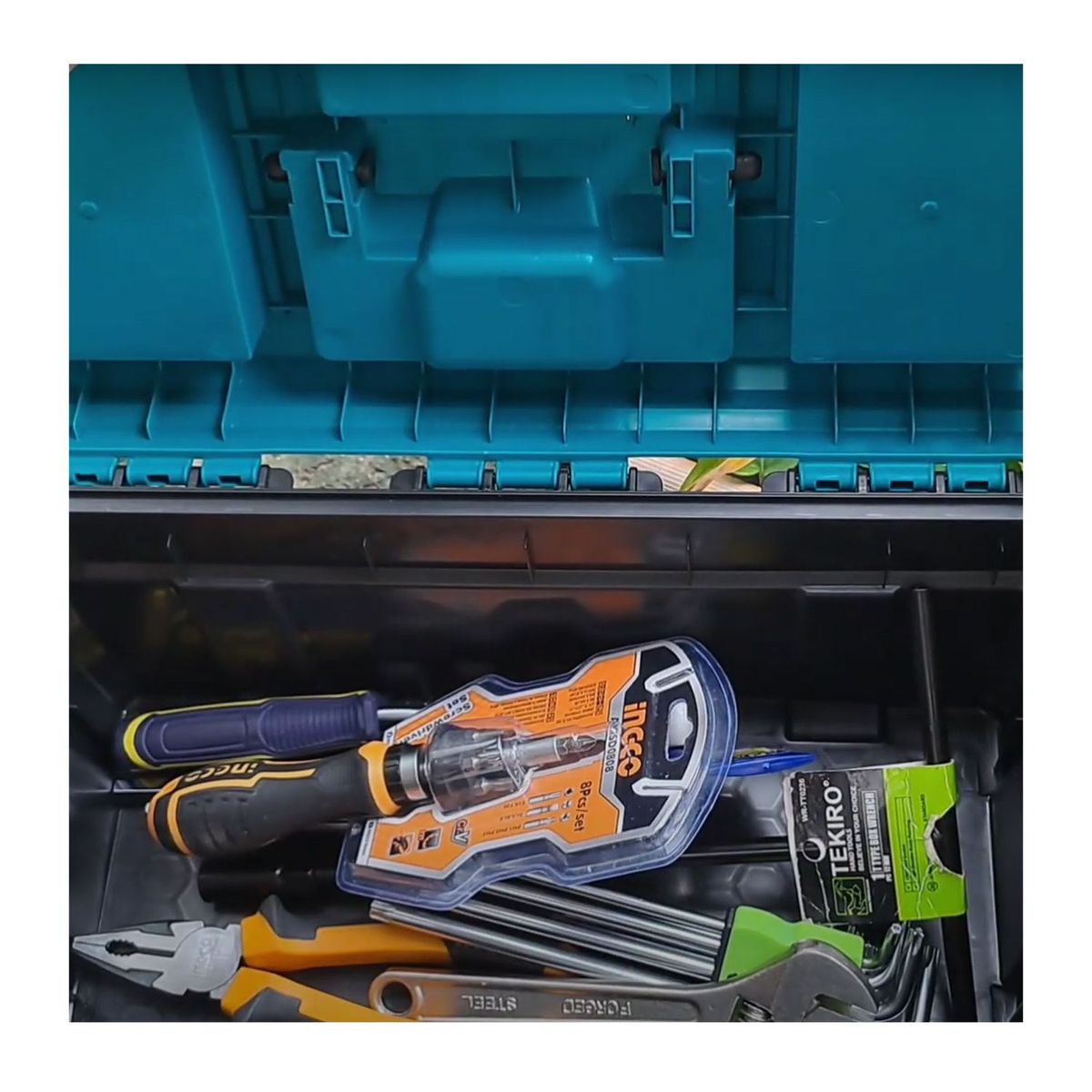 TOTAL TOOLS - CAJA ORGANIZADORA PORTA HERRAMIENTA PLASTICA 20 PULG TOTAL