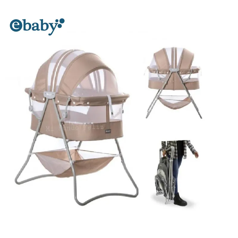 EBABY - Cuna  Plegable Portatill Recien Nacido con Tull Dolly EB755