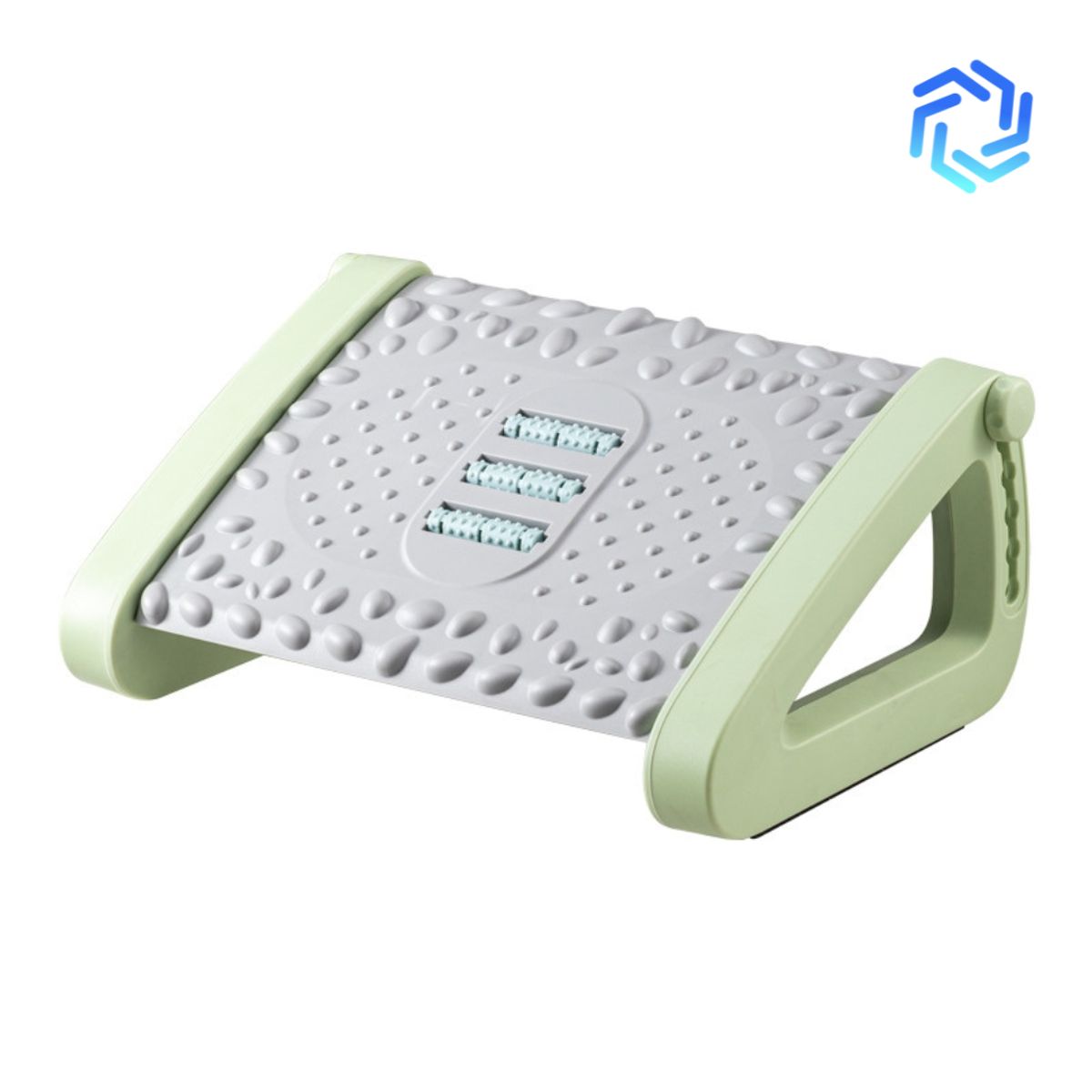 GENERICO - REPOSAPIES SOPORTE PARA PIES ERGONOMICO VERDE GRIS