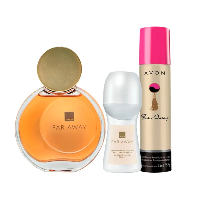 AVON - Far Away Perfume de Mujer con Deo Roll on y Spray