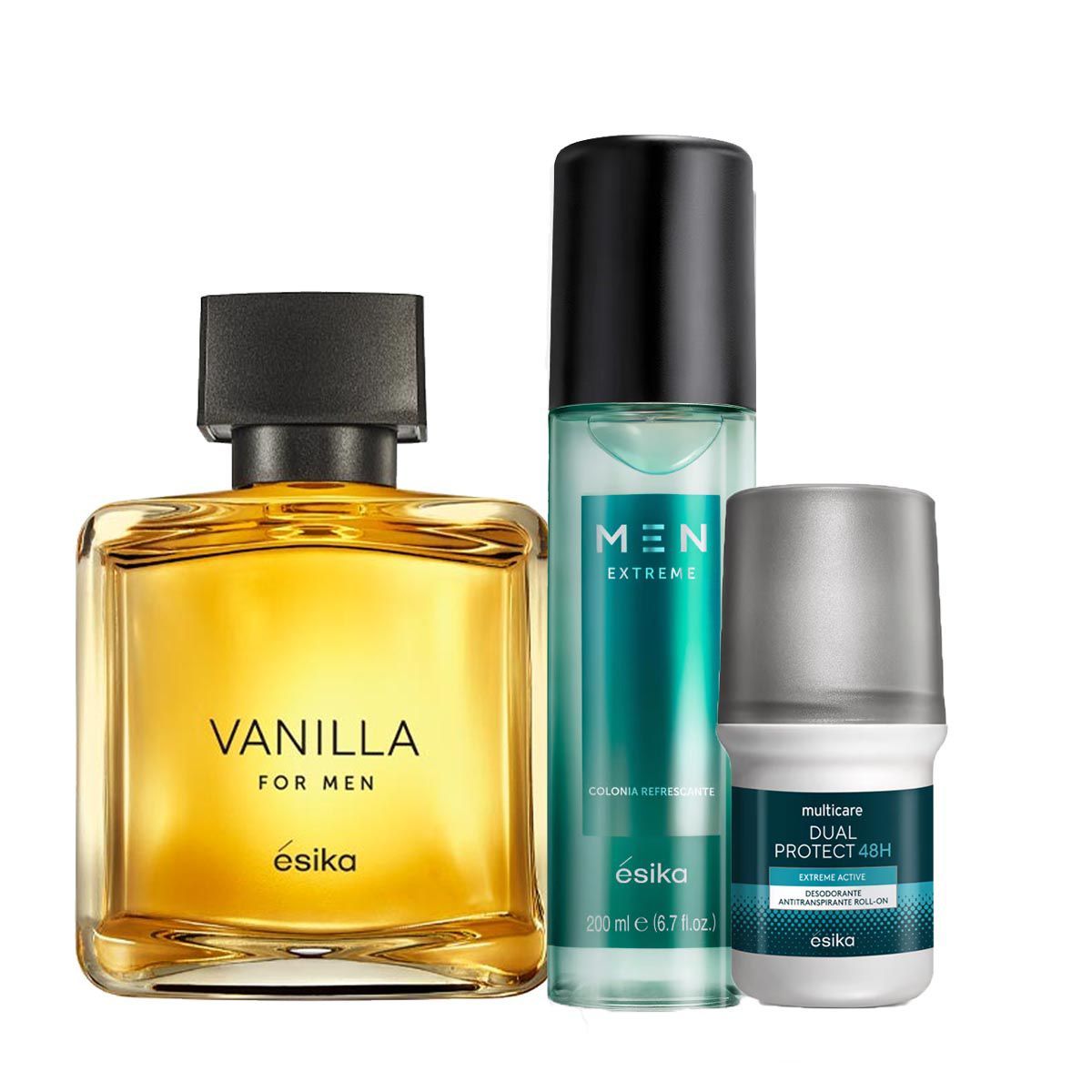 ESIKA - Vanilla Hombre EDT de Hombre con Deo Spray y Roll on