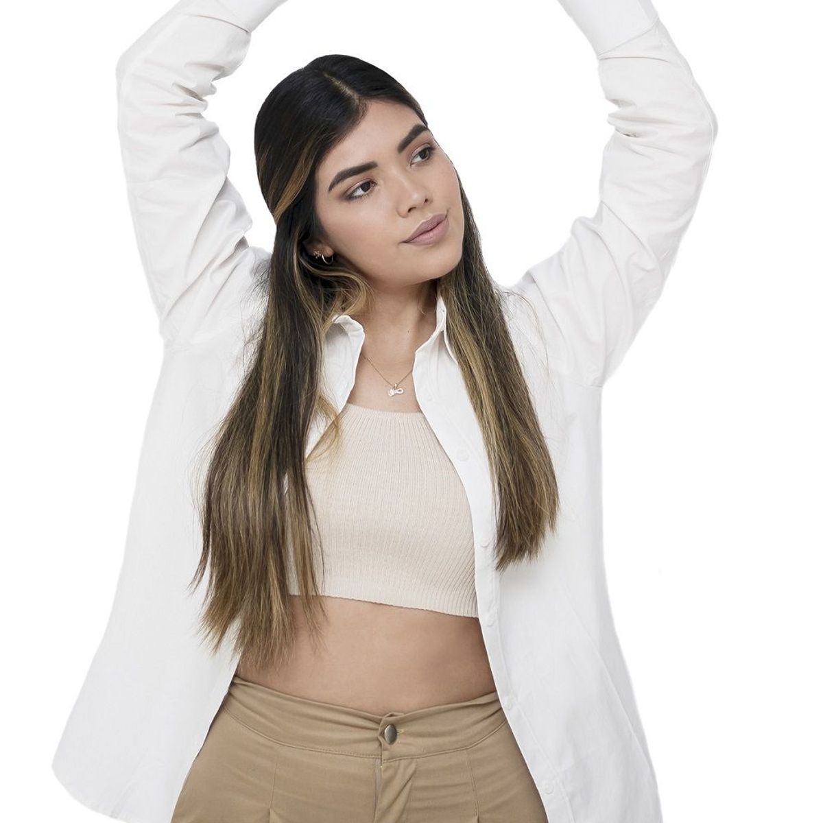 PEYITO - Camisa Popelina Manga Larga Mujer